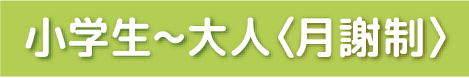 小学生～中学生～大人(月謝制)